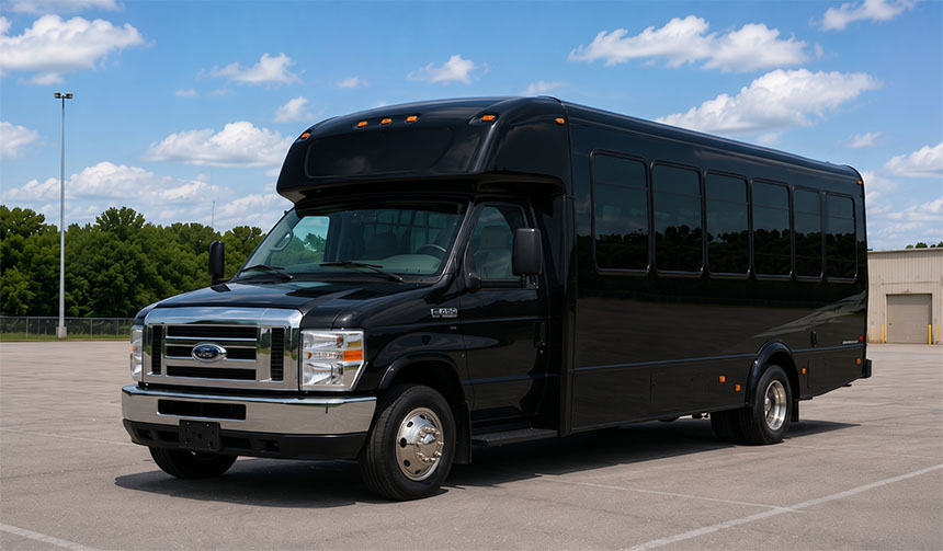 20-passenger minibus available for charter in College Station, TX
